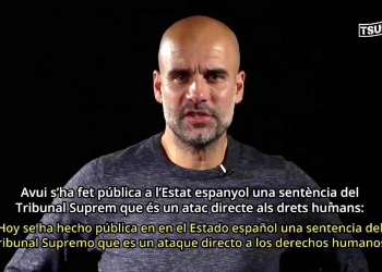 Guardiola debates the Catalan sentence