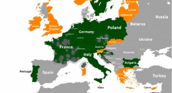 Travelling in Europe with COVID19 country colour travel code zones