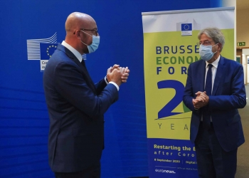 Mr Charles MICHEL, President of the European Council; Mr Paolo GENTILONI, European Commissioner for Economy.