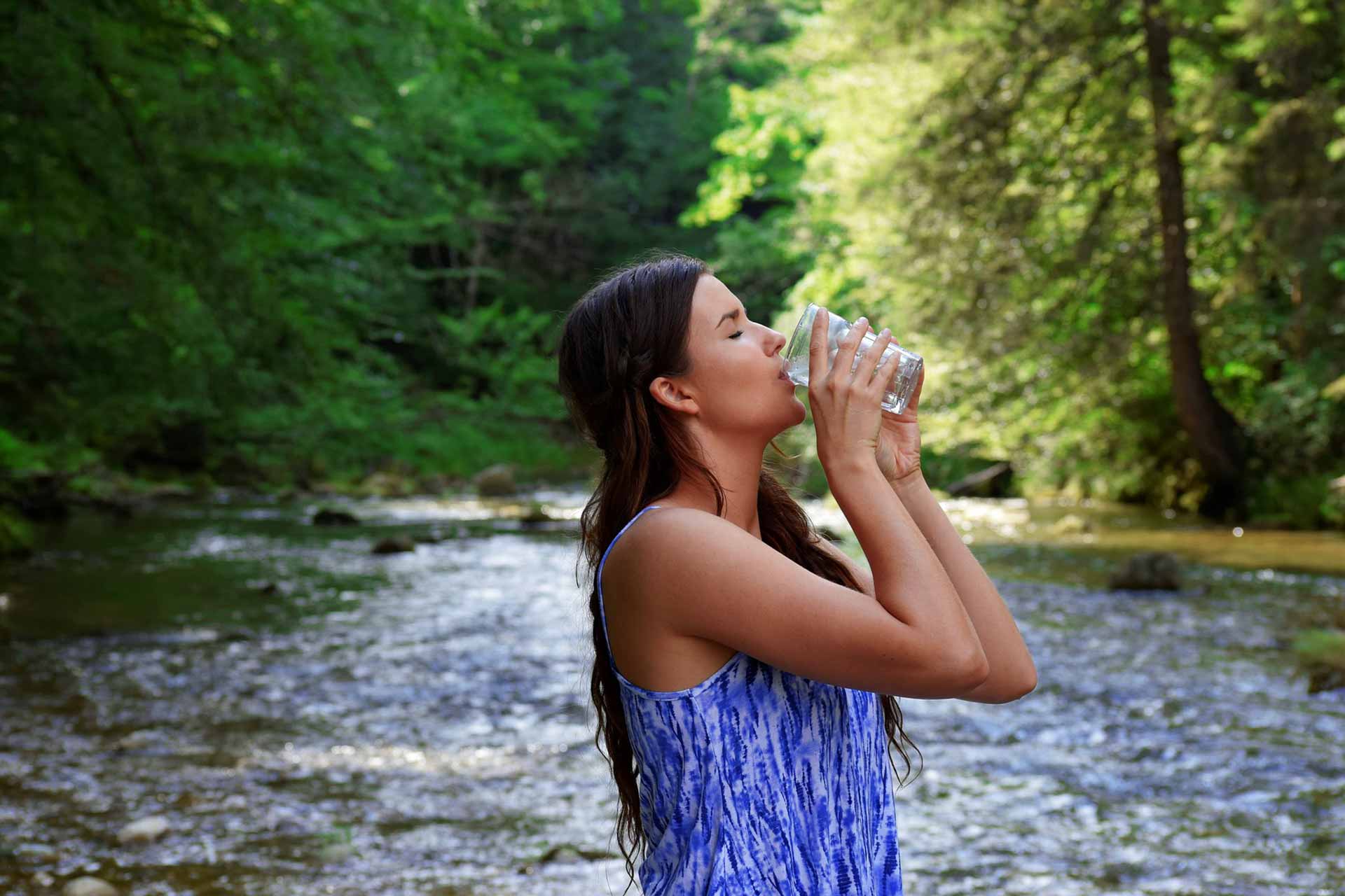 Drinking quality water from nature