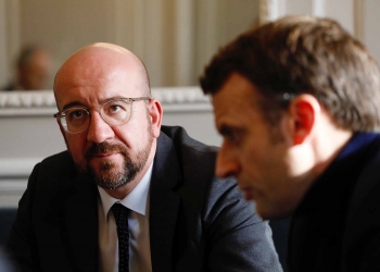 Emmanuel MACRON (President of France, France), Charles MICHEL (President, EUROPEAN COUNCIL)