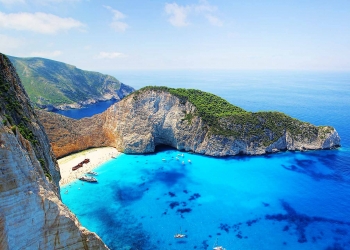 shipwreck Greece Zante island is in the Top 10 places of Europe