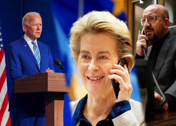 Joe Biden - Ursula von der Leyen - Charles Michel