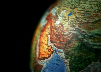 Iran Map globe