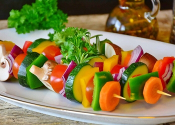 vegetable skewer farm-to-fork food