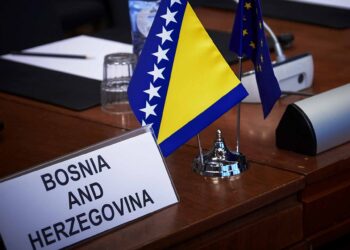 Bosnia and Herzegovina EU flags