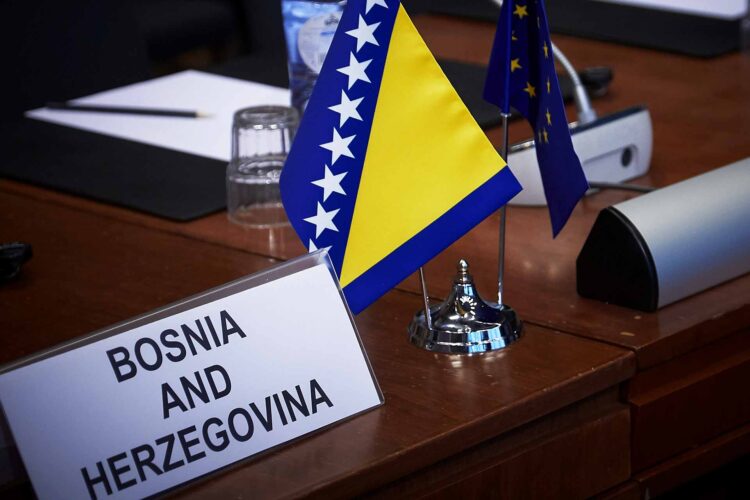 Bosnia and Herzegovina EU flags