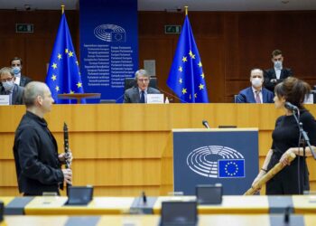 David Sassoli at International Holocaust Day in European Parliament in Brussels