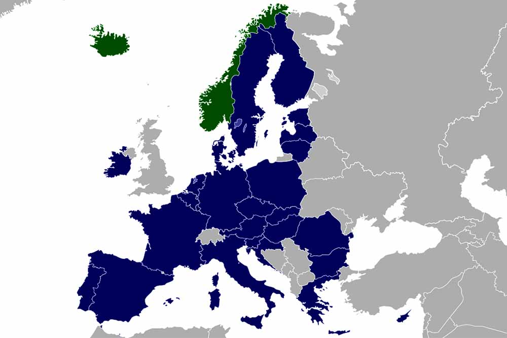 EEA Free roaming map