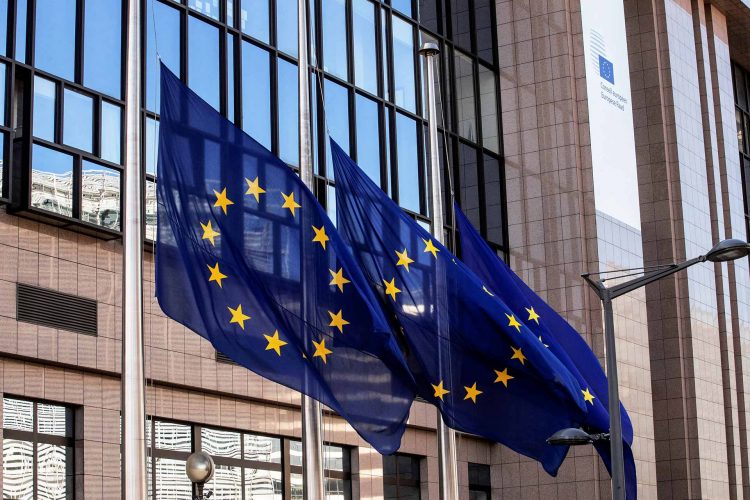 EU flags lowered to half-mast