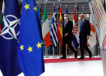 Jens STOLTENBERG, Secretary General of NATO and Charles MICHEL, President of the European Council