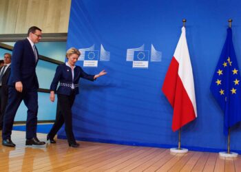 Mateusz Morawiecki and Ursula von der Leyen in Brussels