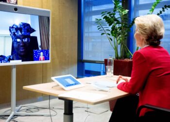 Videoconference between Ngozi Okonjo-Iweala, Chair of the Board of Gavi, Special Envoy for the World Health Organization (WHO) Access to COVID-19 Tools (ACT) Accelerator, and Ursula von der Leyen, President of the European Commission