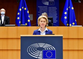 President von der Leyen at the signature of the Joint Declaration on the Conference on the Future of Europe