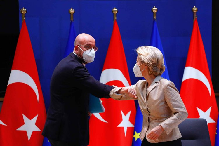 Ursula von der Leyen, Charles Michel after video conference with Turkey