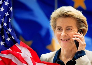 Ursula von der Leyen on the phone with Joe Biden