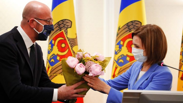 President Charles Michel reiterated the European Union and President Maia Sandu in Moldova