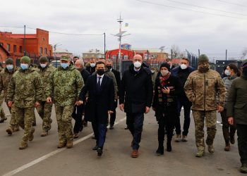 Mr Charles MICHEL, President of the European Council; Mr Volodymyr ZELENSKYY, President of Ukraine